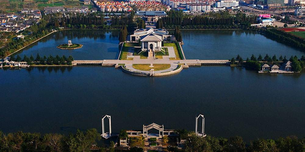 周恩來(lái)紀(jì)念館鳥(niǎo)瞰圖